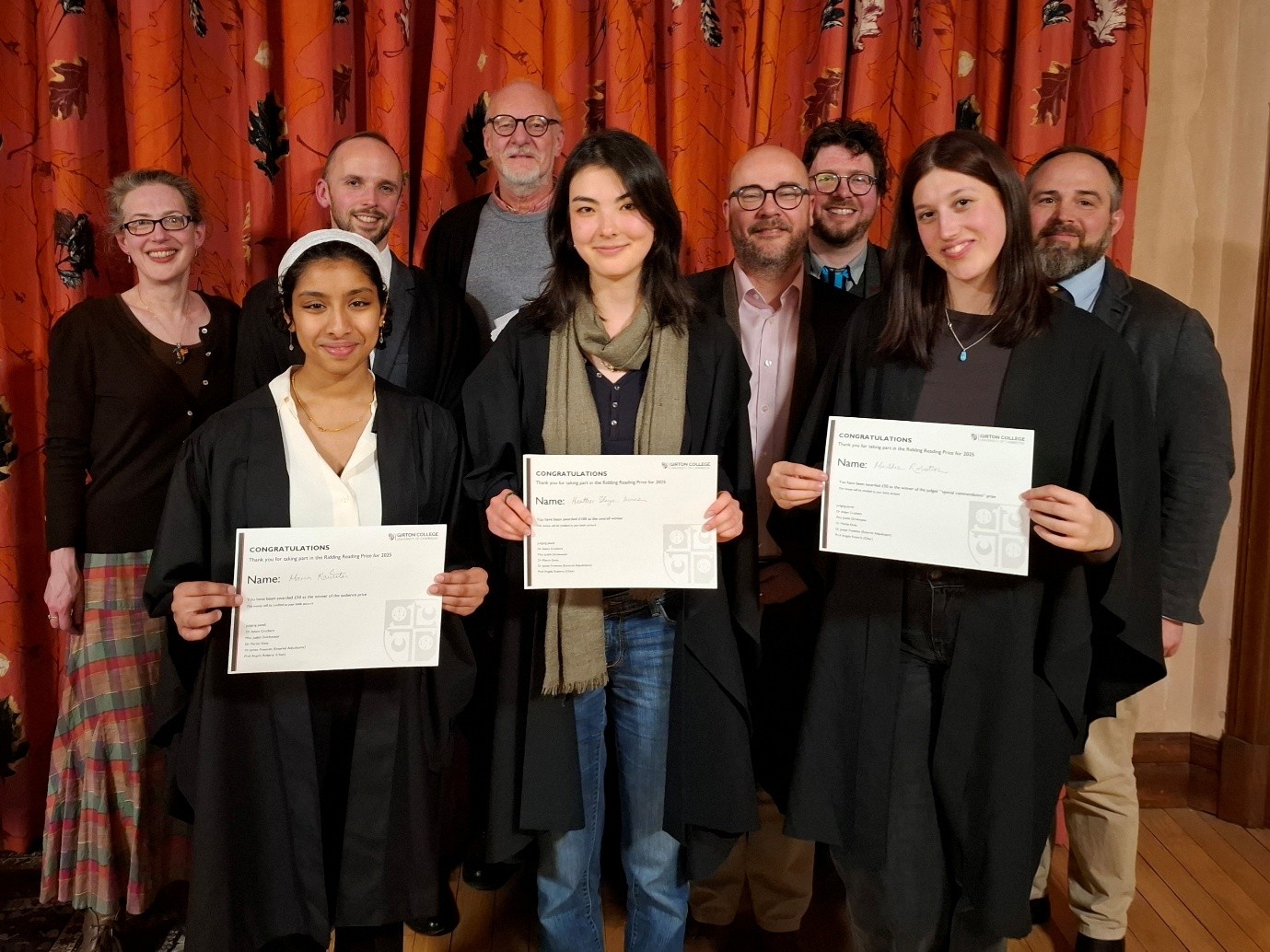 Prize winners and judges