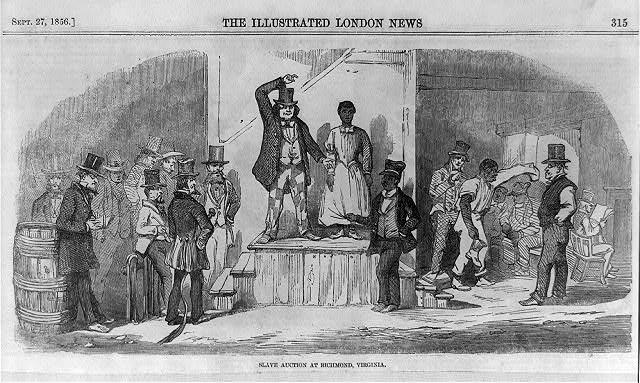 Auction of enslaved people