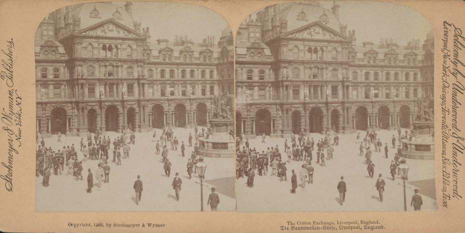 The Liverpool Cotton Exchange, 1893. Library of Congress Prints and Photographs Division, LC-DIG-stereo-1s22375.